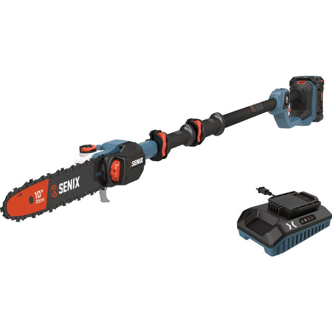 Senix X6 60V Max 10 In. Brushlses Cordless Pole Saw Kit with 3.0 Ah Battery & Charger; Mfg #CSPX6-M