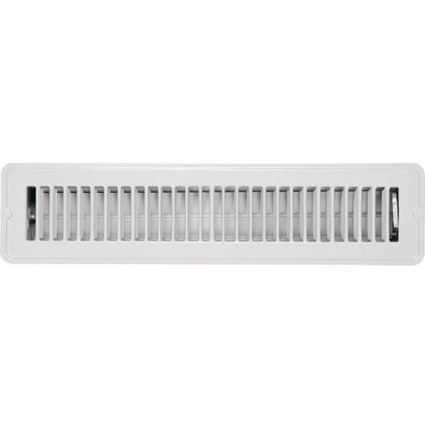 Home Impressions Steel Floor Register; Mfg #1FL0214WH-NH