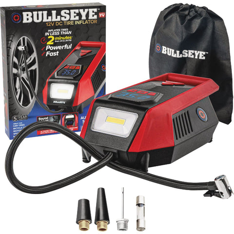 Bullseye 12V DC Handheld Tire Inflator; Mfg #9827
