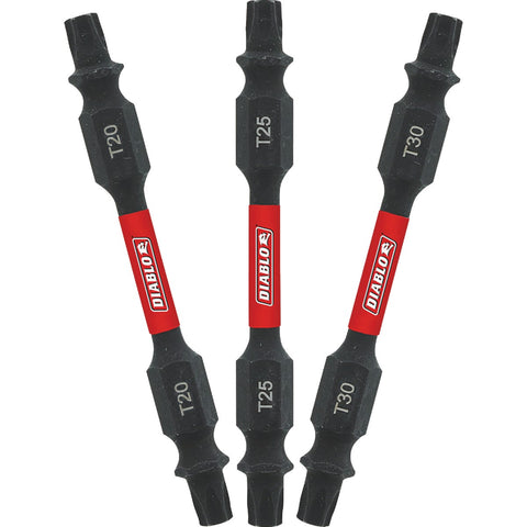 Diablo 2-1/2 In. Double-Ended TORX Screwdriver Bit Set, Bulk; Mfg #DDET2525B