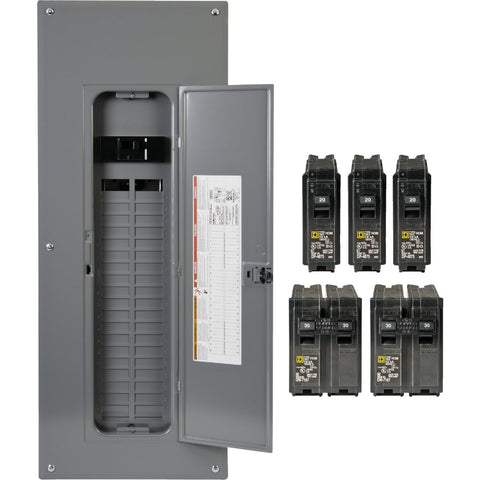 Square D Homeline 200A Value Pack Plug-On Neutral Load Center; Mfg #HOM4080M200PCVP