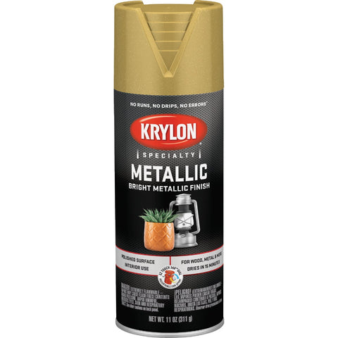 Krylon Bright Metallic Finish Spray Paint; Mfg #K01701A77