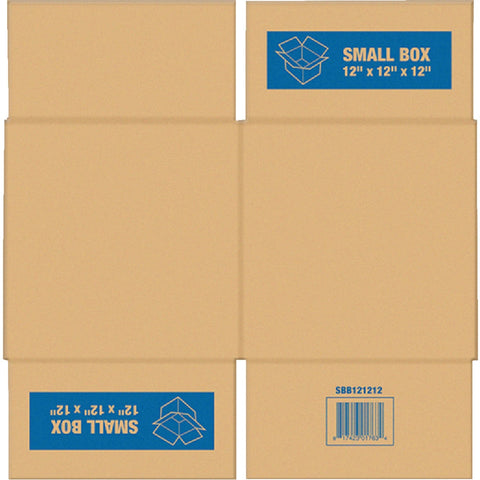 Square Built Cardboard Moving Box; Mfg #SBB121212