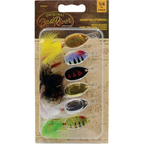 SouthBend Spinner With Dressed Treble Hooks Fishing Lure Kit; Mfg #BRLBSKIT