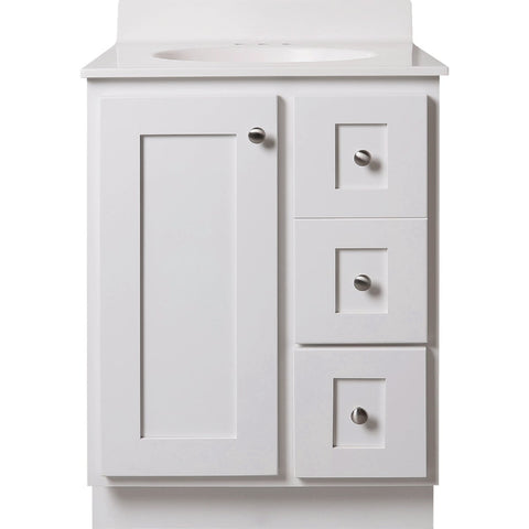 Bertch Storage Solutions Vanity Base without Top; Mfg #ST-P-W-VSS24RT