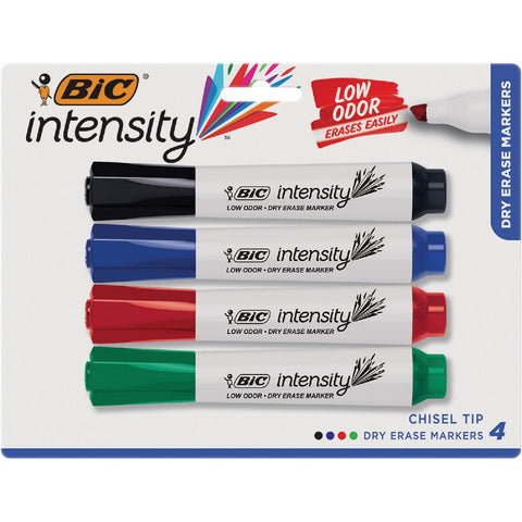 Bic Great Erase Grip Dry Erase Marker Assortment; Mfg #GDEMP41-AST