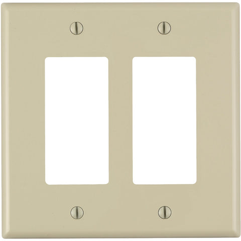 Leviton Decora Unbreakable Rocker Wall Plate; Mfg #R51-PJ262-00I