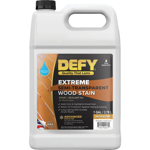 DEFY Extreme Semi-Transparent Exterior Wood Stain; Mfg #300162-F