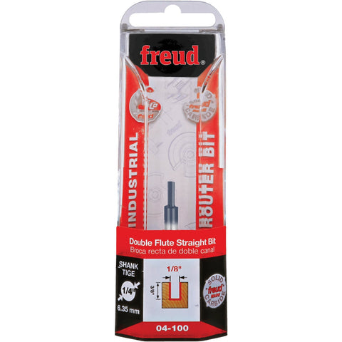 Freud Double Flute Straight Bit; Mfg #04-100
