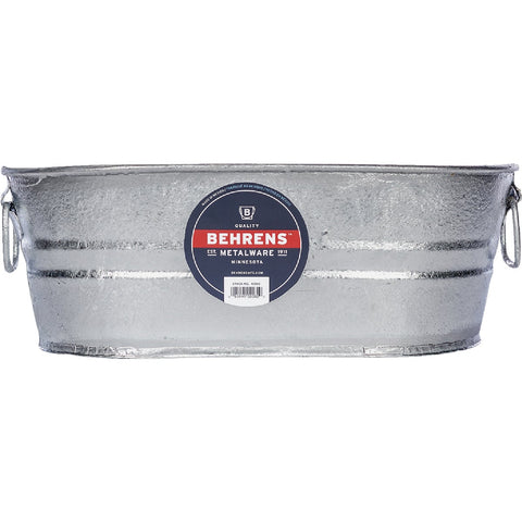 Behrens Hot-Dipped Steel Utility Tub; Mfg #000-OV