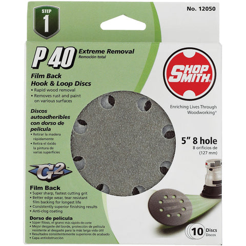 Gator 5 In. Hook & Loop Vented Sanding Disc; Mfg #9020