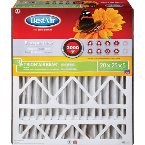 BestAir Trion Air Bear MERV 11 Furnace Filter; Mfg #AB2025-11R