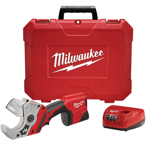 Milwaukee M12 Plastic Pipe Cordless Shear Kit; Mfg #2470-21