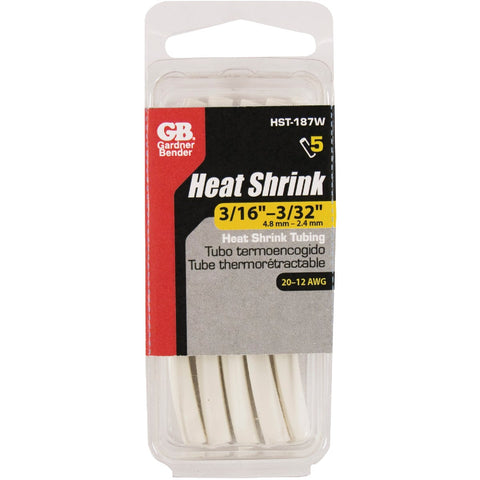 Gardner Bender Thin-Wall Heat Shrink Tubing; Mfg #HST-187W