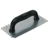 QLT Notched Trowel w/Black Handle; Mfg #16251