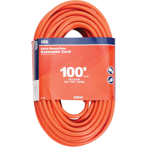 Do it Best 12/3 Heavy-Duty Outdoor Extension Cord; Mfg #65100ME