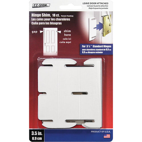 EZ Shim Quick Align Plastic Hinge Shim; Mfg #HS350BP