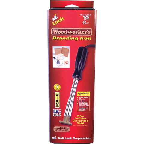Wall Lenk Woodworker's Branding Iron; Mfg #CM125-W
