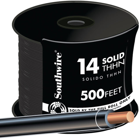 Southwire 14 AWG Solid THHN Electrical Wire; Mfg #11579058
