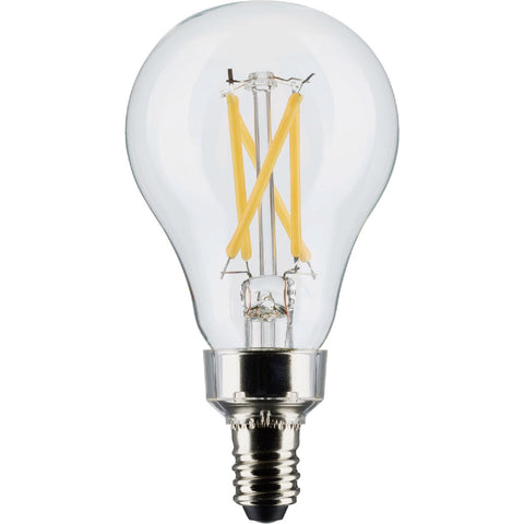 Satco A15 Candelabra Dimmable Traditional California Compliant LED Light Bulb; Mfg #S21871