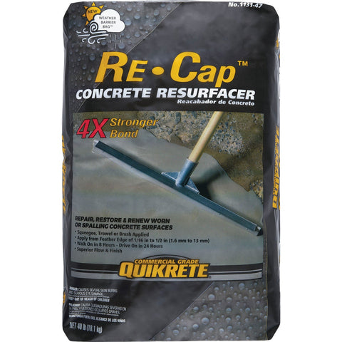 Quikrete Re-Cap Concrete Resurfacer; Mfg #113147