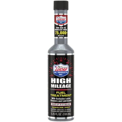 Lucas Oil 5.25 Oz. High Mileage Fuel Treatment; Mfg #LUCA10977