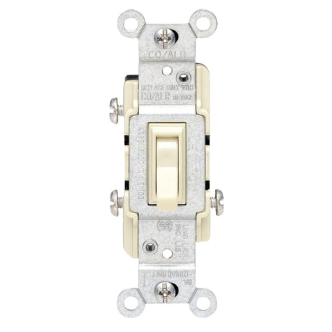 Leviton Grounded Quiet 3-Way Switch; Mfg #217-2653-2I