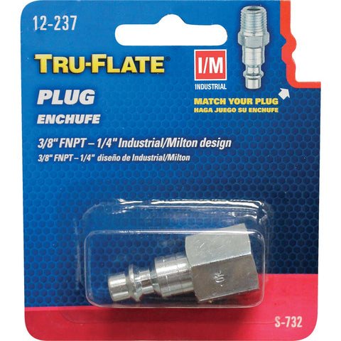 Tru-Flate 1/4 In. Body Series I/M-Industrial Plug; Mfg #12-237