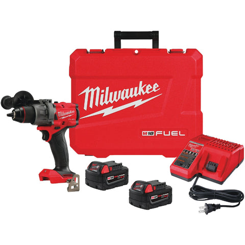 Milwaukee M18 FUEL XC Lithium-Ion Brushless Cordless Hammer Drill Kit; Mfg #2904-22