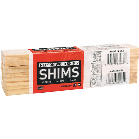 Nelson Wood Shims White Wood Shim; Mfg #PSH8/12/36/75