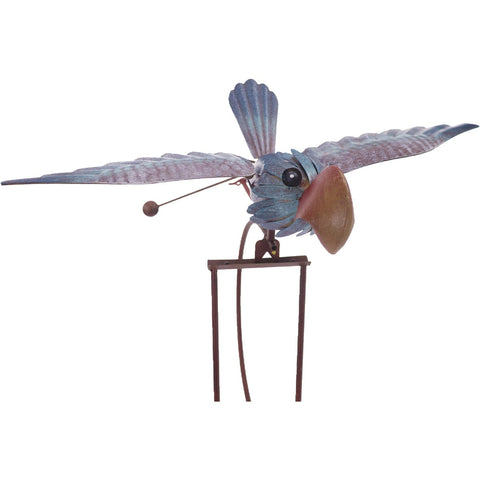 Terre Verde Charlie Rocking Bird Garden Stake; Mfg #WX17402