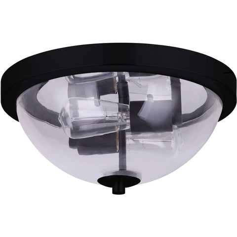 Home Impressions 13 In. Matte Black Flush Mount Ceiling Light Fixture; Mfg #IFM370A13BK-B