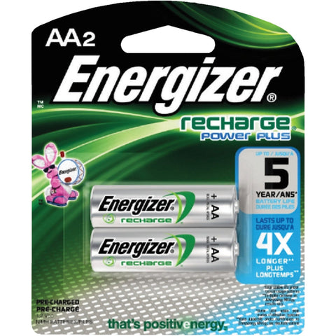 Energizer Recharge AA Rechargeable Battery; Mfg #NH15BP-2