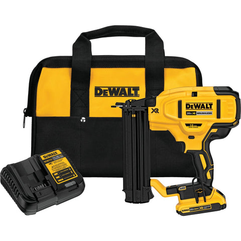DeWalt 20V MAX XR Brushless Cordless Brad Nailer Kit; Mfg #DCN680D1