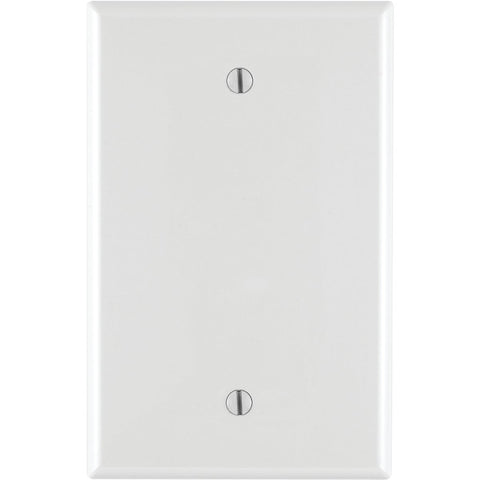 Leviton Mid-Way Unbreakable Blank Wall Plate; Mfg #R52-0PJ13-00W