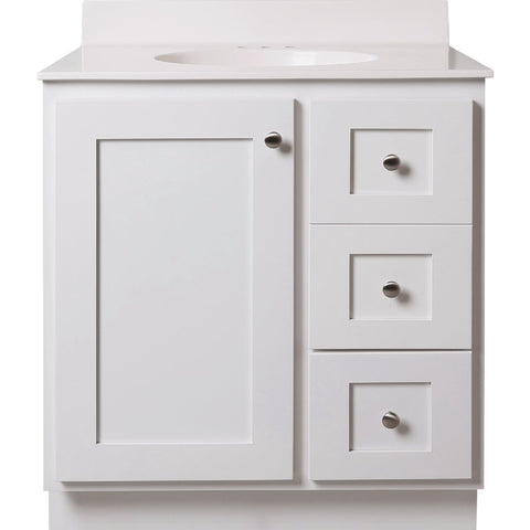 Bertch Storage Solutions Vanity Base without Top; Mfg #ST-P-W-VSS30RT