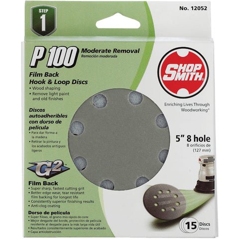 Gator 5 In. Hook & Loop Vented Sanding Disc; Mfg #9022