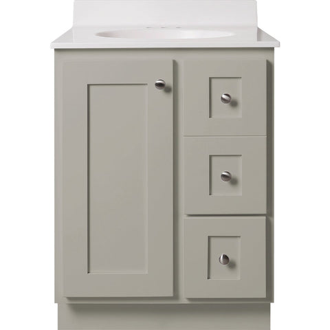 Bertch Storage Solutions Vanity Base without Top; Mfg #ST-P-HA-VSS24RT
