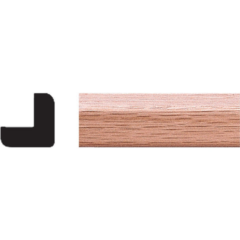 House of Fara Solid Red Oak Outside Corner Molding; Mfg #9534