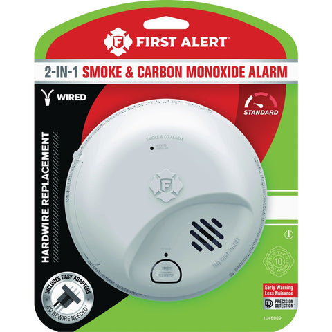 First Alert SMICO100-AC Hardwired Smoke Alarm; Mfg #1046869