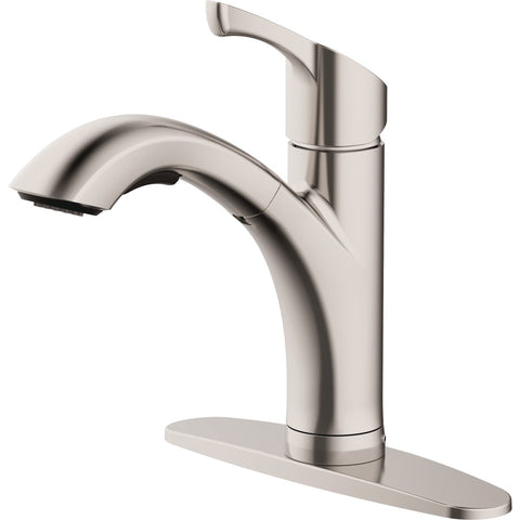 Home Impressions Single Handle Lever Pull-Out Kitchen Faucet; Mfg #FP4A0120NP-JPA1