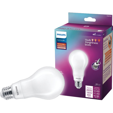 Philips BrightDial LED A21 Light Bulb; Mfg #576348