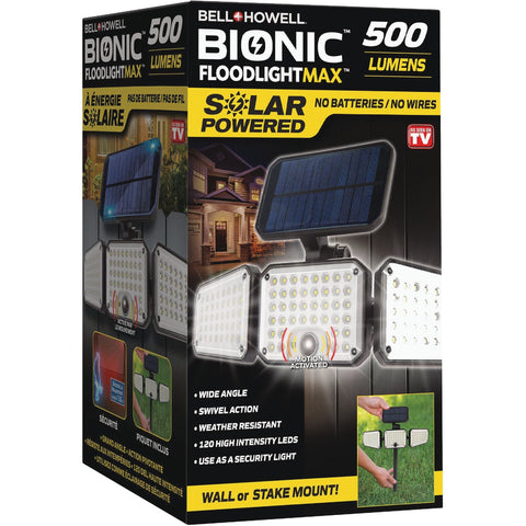 Bell+Howell Bionic FloodlightMax Solar Floodlight; Mfg #8523