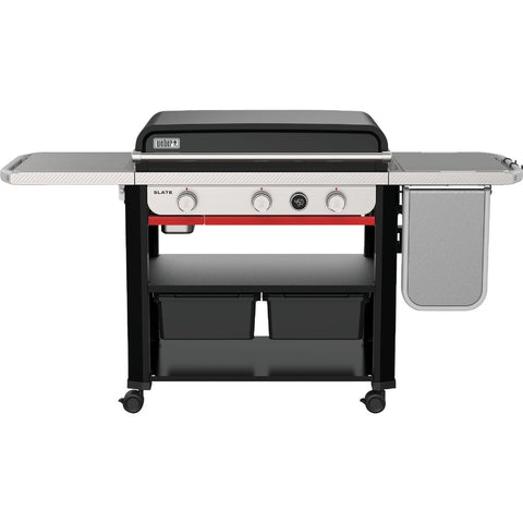 Weber Slate 3-Burner Flat Top Grill with Extendable Side Table; Mfg #1500013