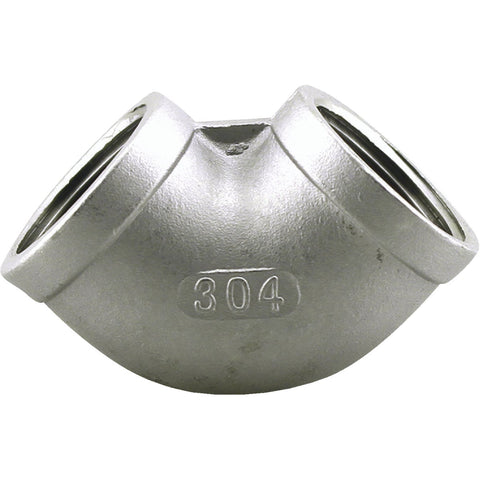 PLUMB-EEZE Stainless Steel Elbow; Mfg #U2-SSE-10