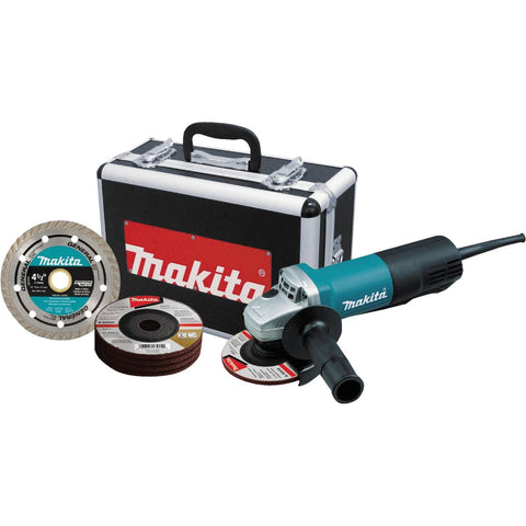 Makita 4-1/2 In. 7.5A Cut-Off/Angle Grinder; Mfg #9557PBX1