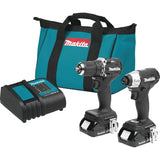 Makita 2-Tool Sub-Compact Drill/Driver & Impact Driver Cordless Tool Combo Kit; Mfg #CX203SYB