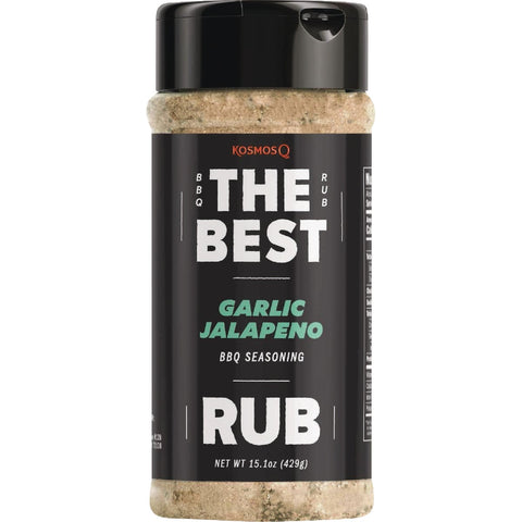 KOSMOS Q The Best Garlic Jalapeno Rub; Mfg #KOS-TBGJ-RUB-SHK