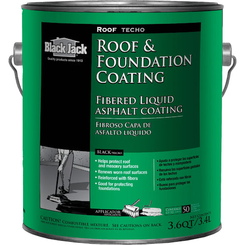 Black Jack Fibered Roof & Foundation Coating; Mfg #6125-9-34