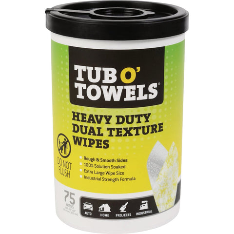 Tub O' Towels Citrus Multi-Purpose Wipes; Mfg #TW75-DT